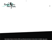 Tablet Screenshot of kennebecdancecentre.com